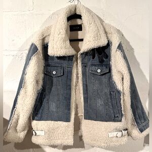 Denim and Sherpa Jacket